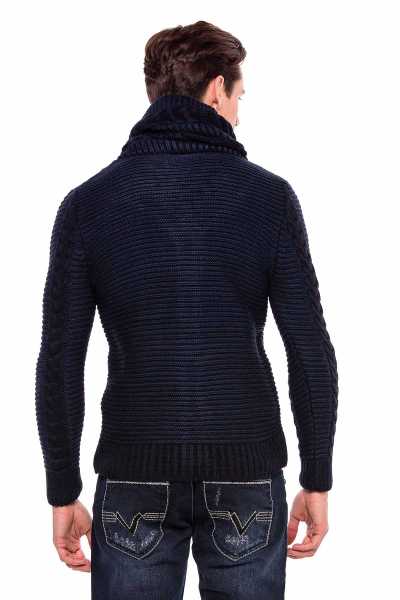 Suéter para hombres gris negro CP215
