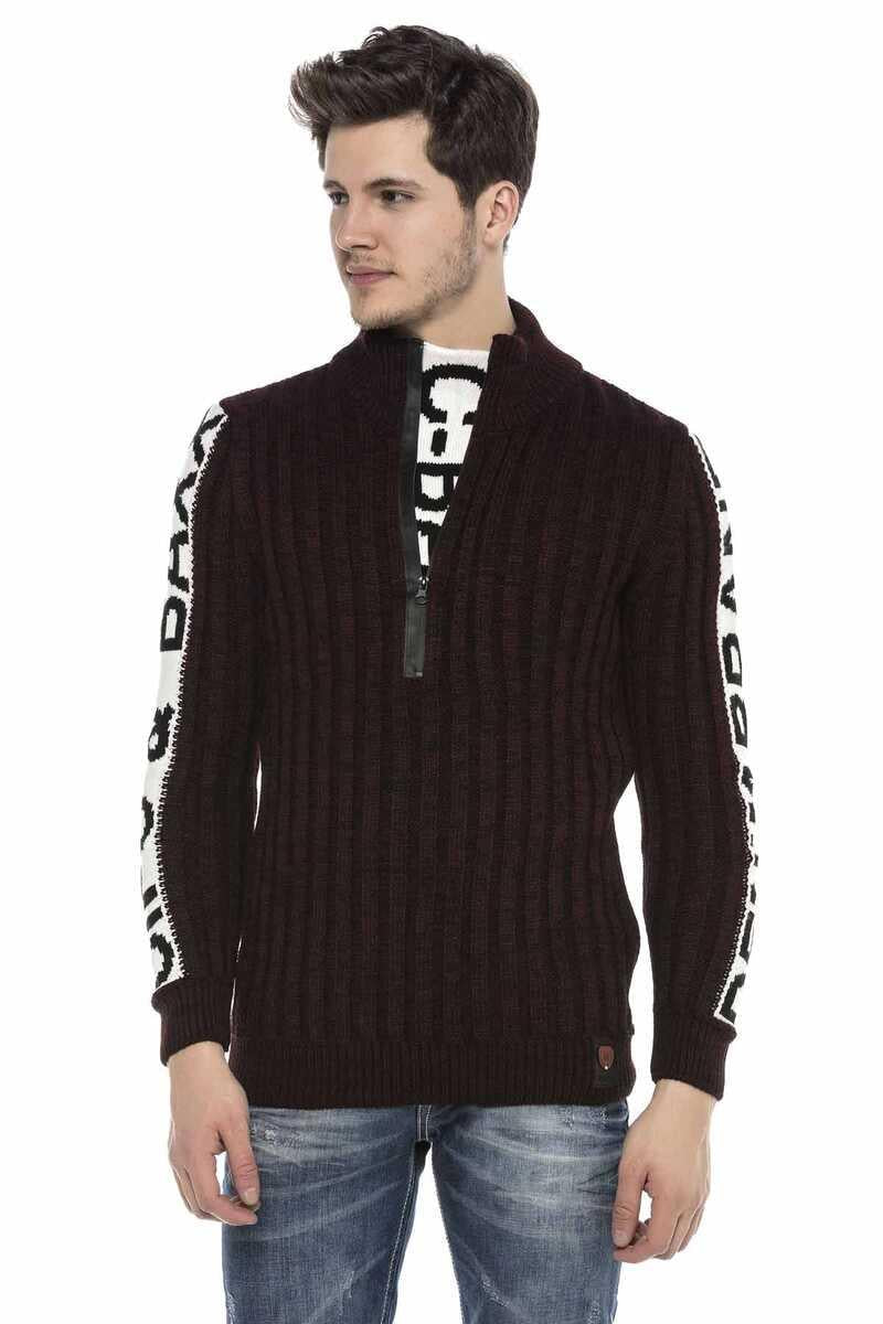 CP216 sweter męski z suwakiem