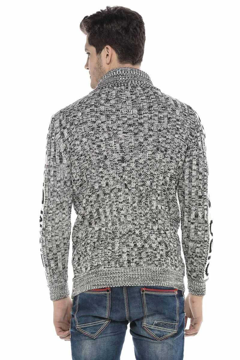 CP216 sweter męski z suwakiem
