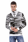 CP245 sweter męski w paski