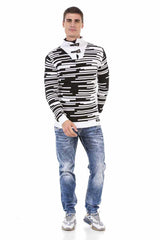 CP245 sweter męski w paski