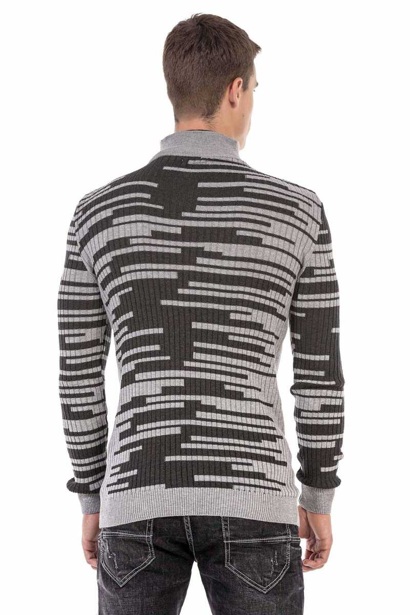 CP245 sweter męski w paski