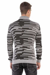 CP245 sweter męski w paski