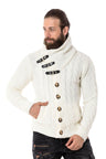 CP265 men knitting sweater with trendy shawl collar