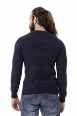 CP272 men knitting sweater with modern patterns
