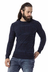 CP272 men knitting sweater with modern patterns