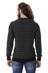 CP273 men knitting sweater with a modern knitting pattern