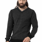 CP273 hommes tricoter un pull avec un motif de tricot moderne