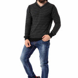 CP273 hommes tricoter un pull avec un motif de tricot moderne