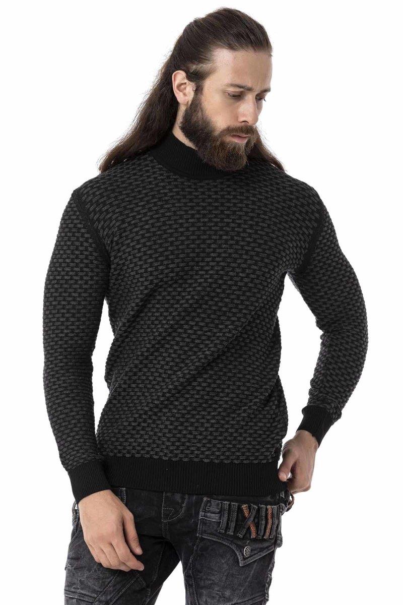 CP274 men knitting sweater with a modern knitting pattern