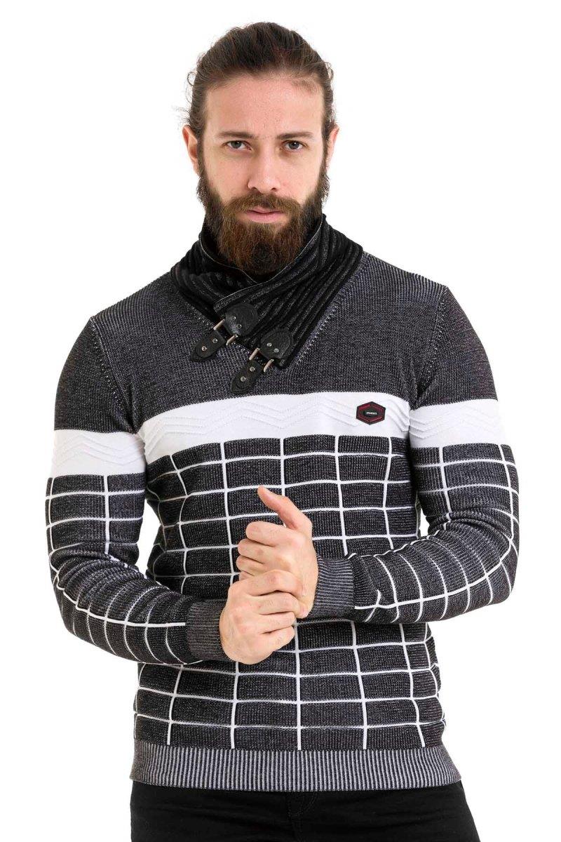 CP279 suéteres de tejido para hombres con patrones de caroma de moda