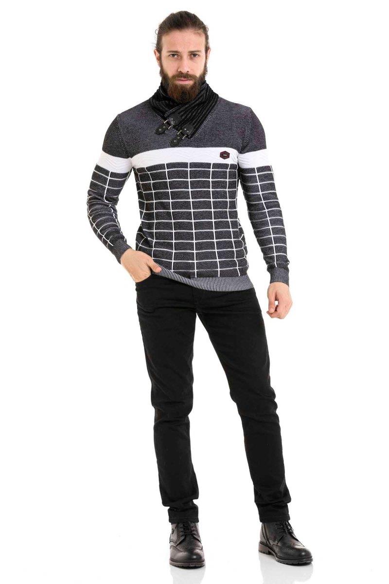 CP279 suéteres de tejido para hombres con patrones de caroma de moda