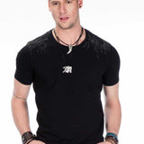 CT376 T-shirt da Uomo con Stampa di Drago