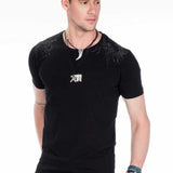 CT376 T-shirt da Uomo con Stampa di Drago