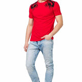 CT376 T-shirt da Uomo con Stampa di Drago