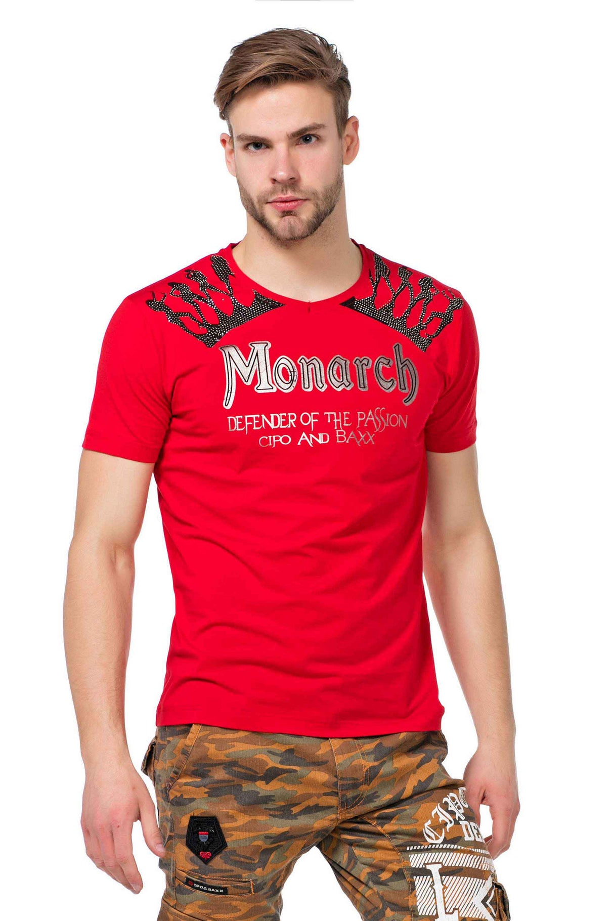 Camiseta para hombres CT377 con una impresión llamativa