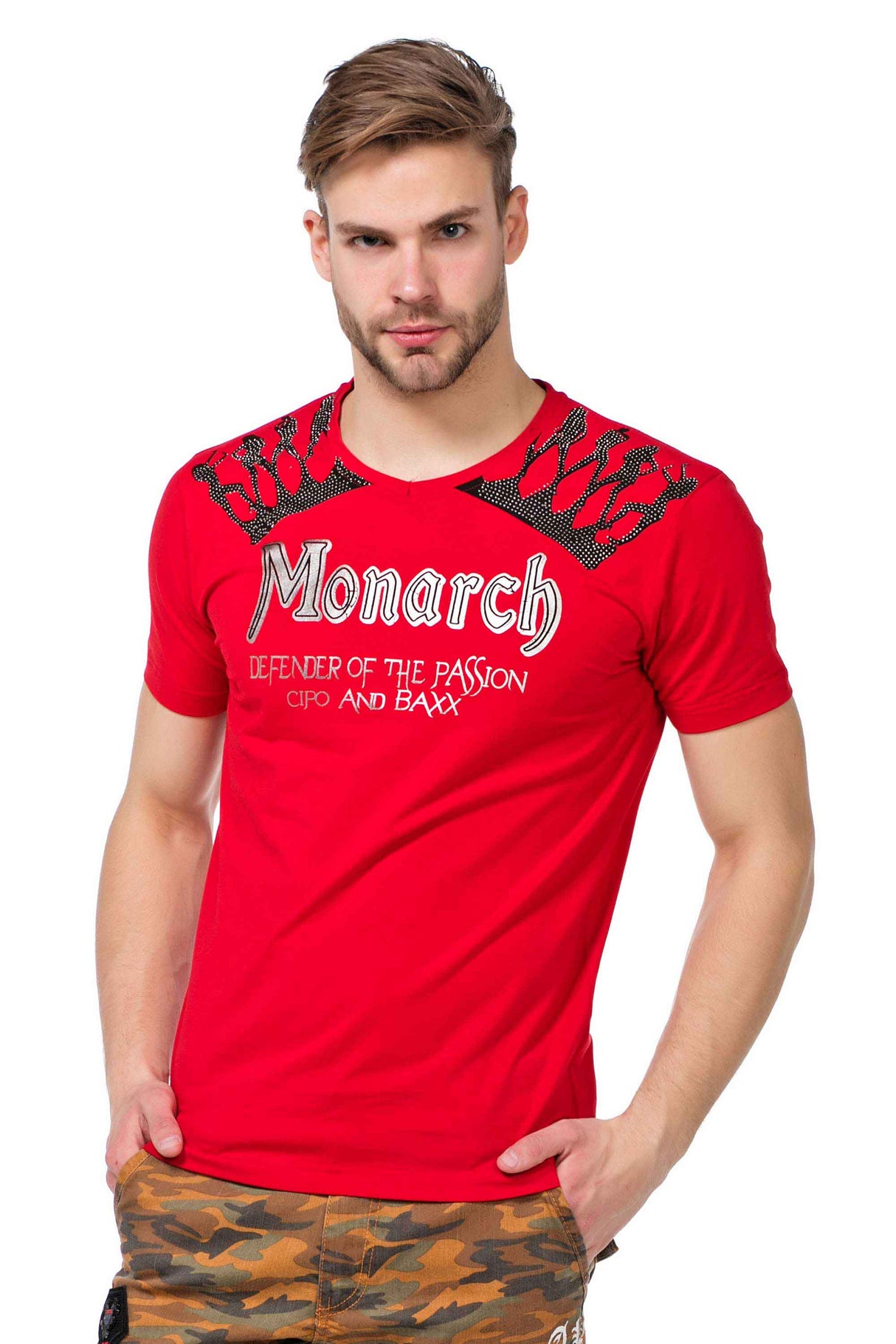 Camiseta para hombres CT377 con una impresión llamativa