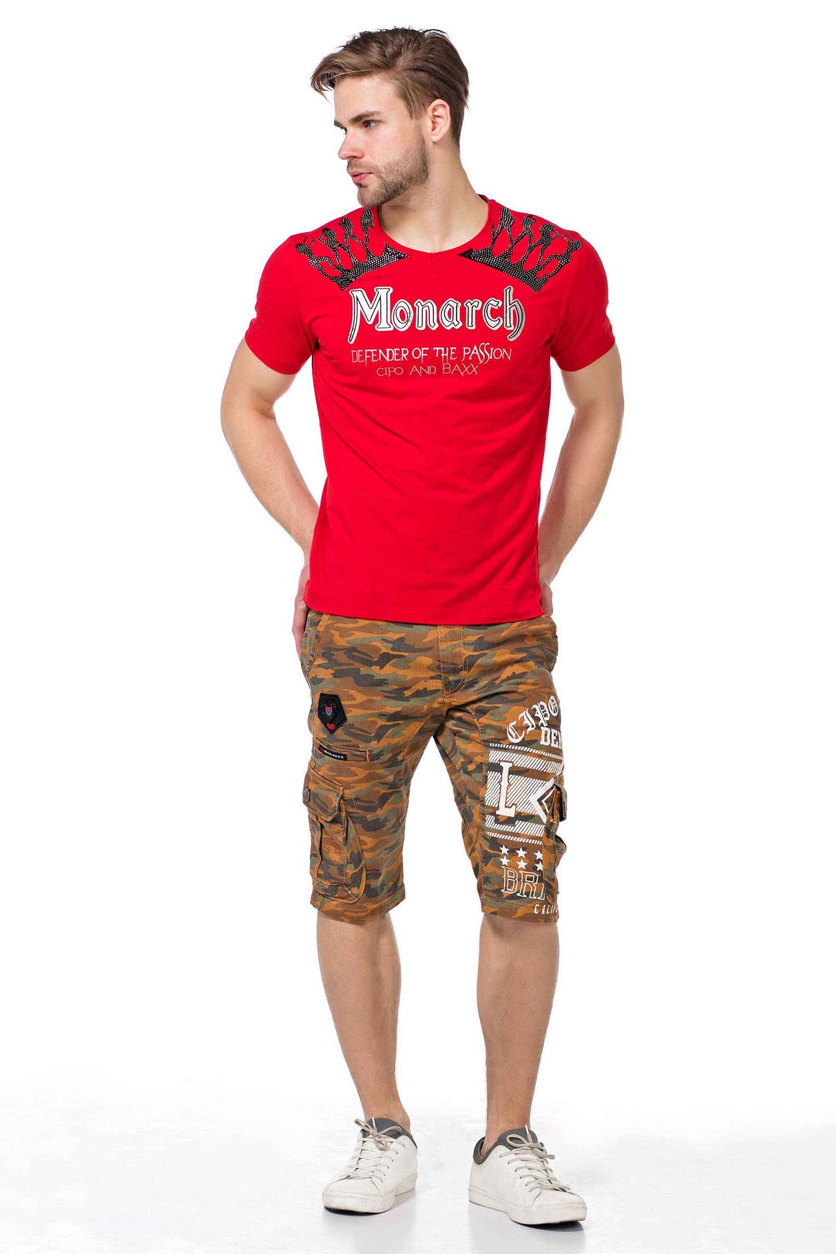 Camiseta para hombres CT377 con una impresión llamativa