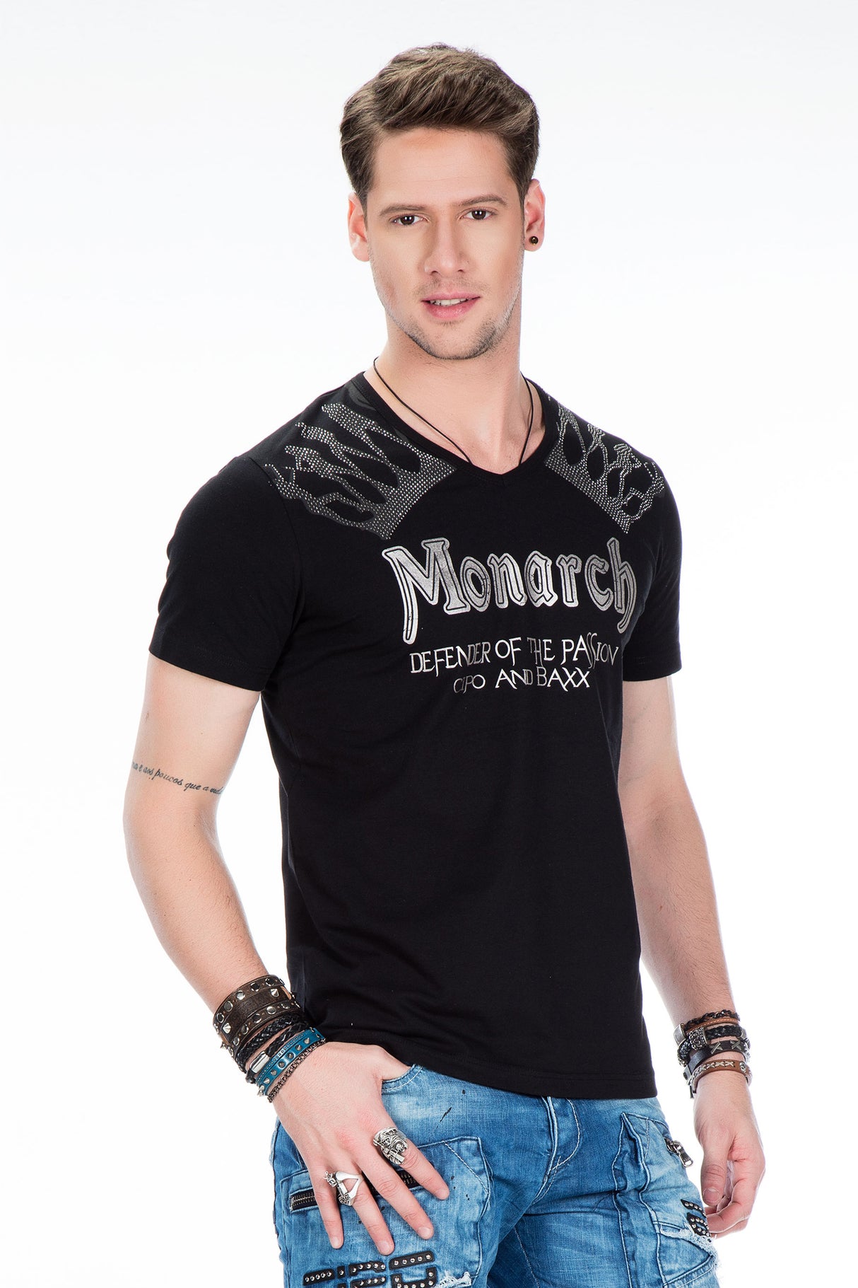 Camiseta para hombres CT377 con una impresión llamativa