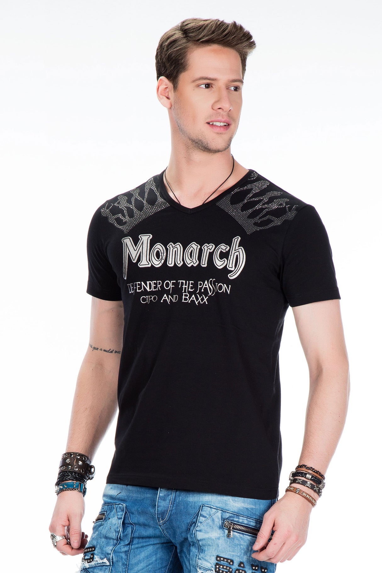 Camiseta para hombres CT377 con una impresión llamativa