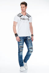 Camiseta para hombres CT377 con una impresión llamativa