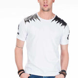 CT409 t-shirt męski z dużym nadrukiem