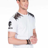 CT409 t-shirt męski z dużym nadrukiem