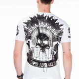 CT409 t-shirt męski z dużym nadrukiem