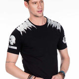 CT409 t-shirt męski z dużym nadrukiem