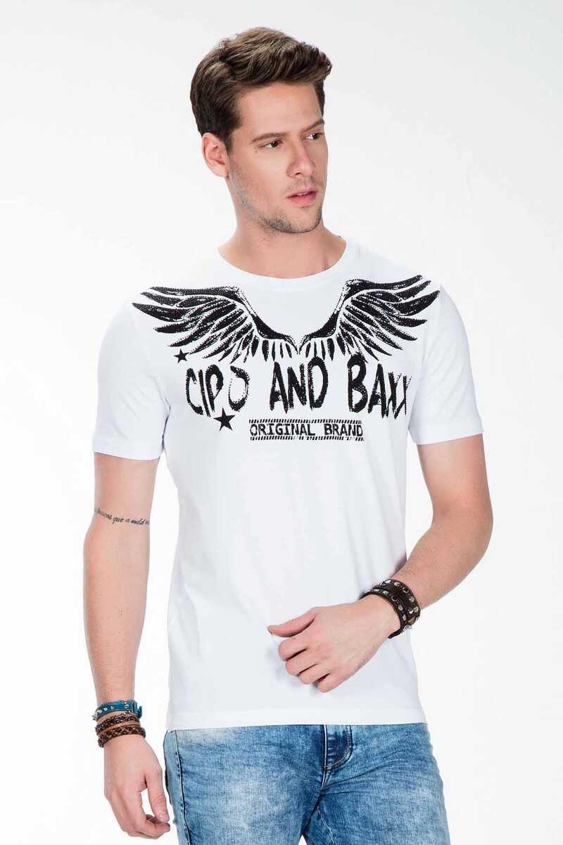 CT411 T-shirt voor heren met edelstenen print