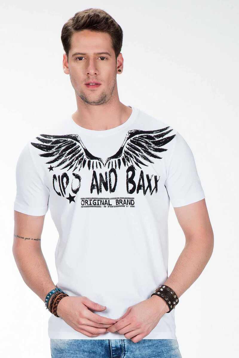 CT411 T-shirt voor heren met edelstenen print