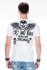 CT411 T-shirt voor heren met edelstenen print