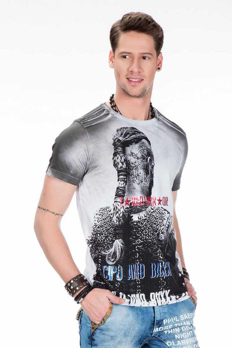 CT412 Herren T-Shirt mit Allover Print