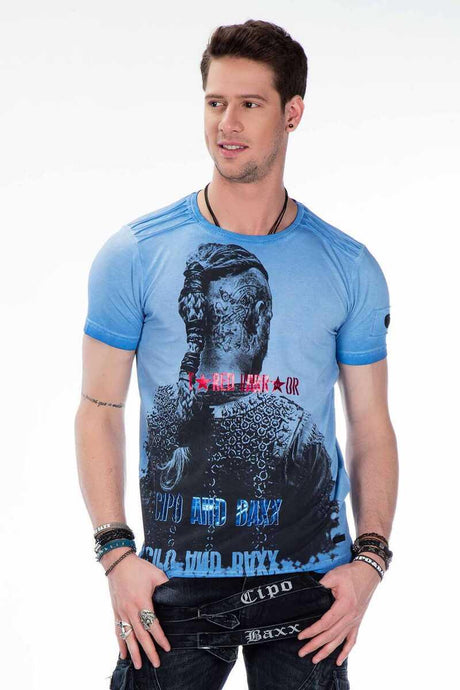 CT412 Herren T-Shirt mit Allover Print