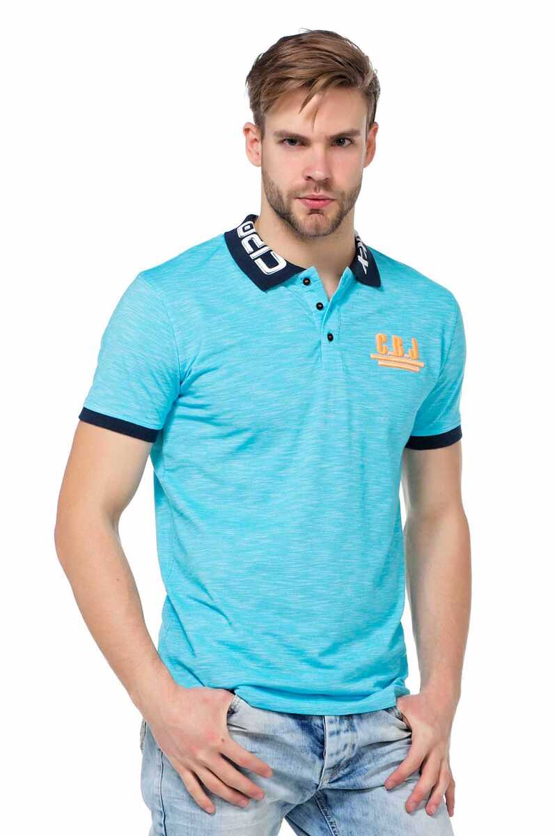 Polo para hombres CT416 con estampado del logotipo en el collar