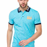 CT416 Polo masculin avec imprimé logo sur le col