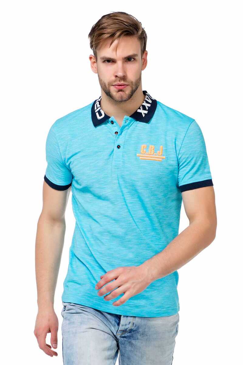Polo para hombres CT416 con estampado del logotipo en el collar
