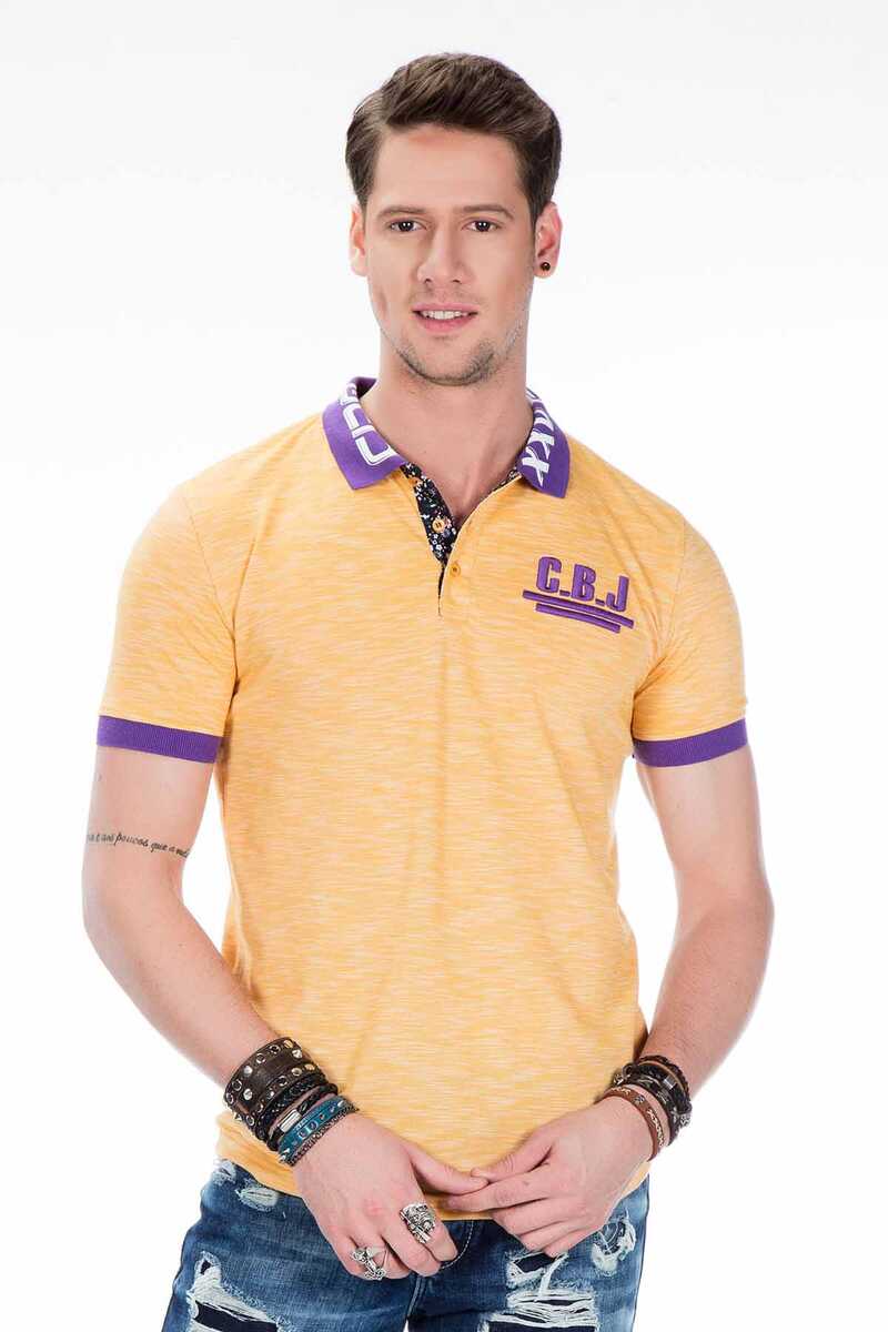 Polo para hombres CT416 con estampado del logotipo en el collar