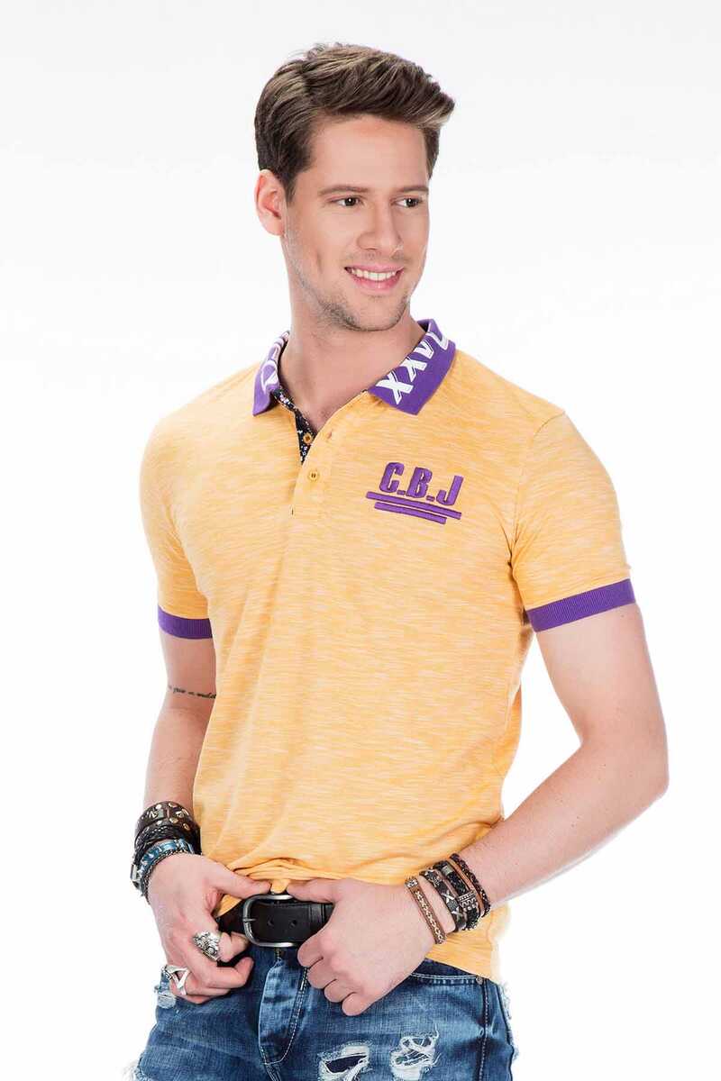 Polo para hombres CT416 con estampado del logotipo en el collar