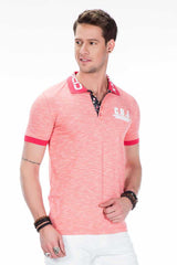 Polo para hombres CT416 con estampado del logotipo en el collar