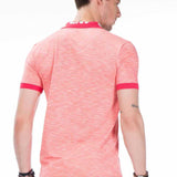 CT416 Polo masculin avec imprimé logo sur le col
