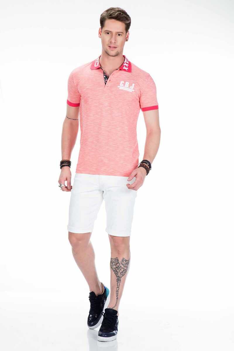 Polo para hombres CT416 con estampado del logotipo en el collar