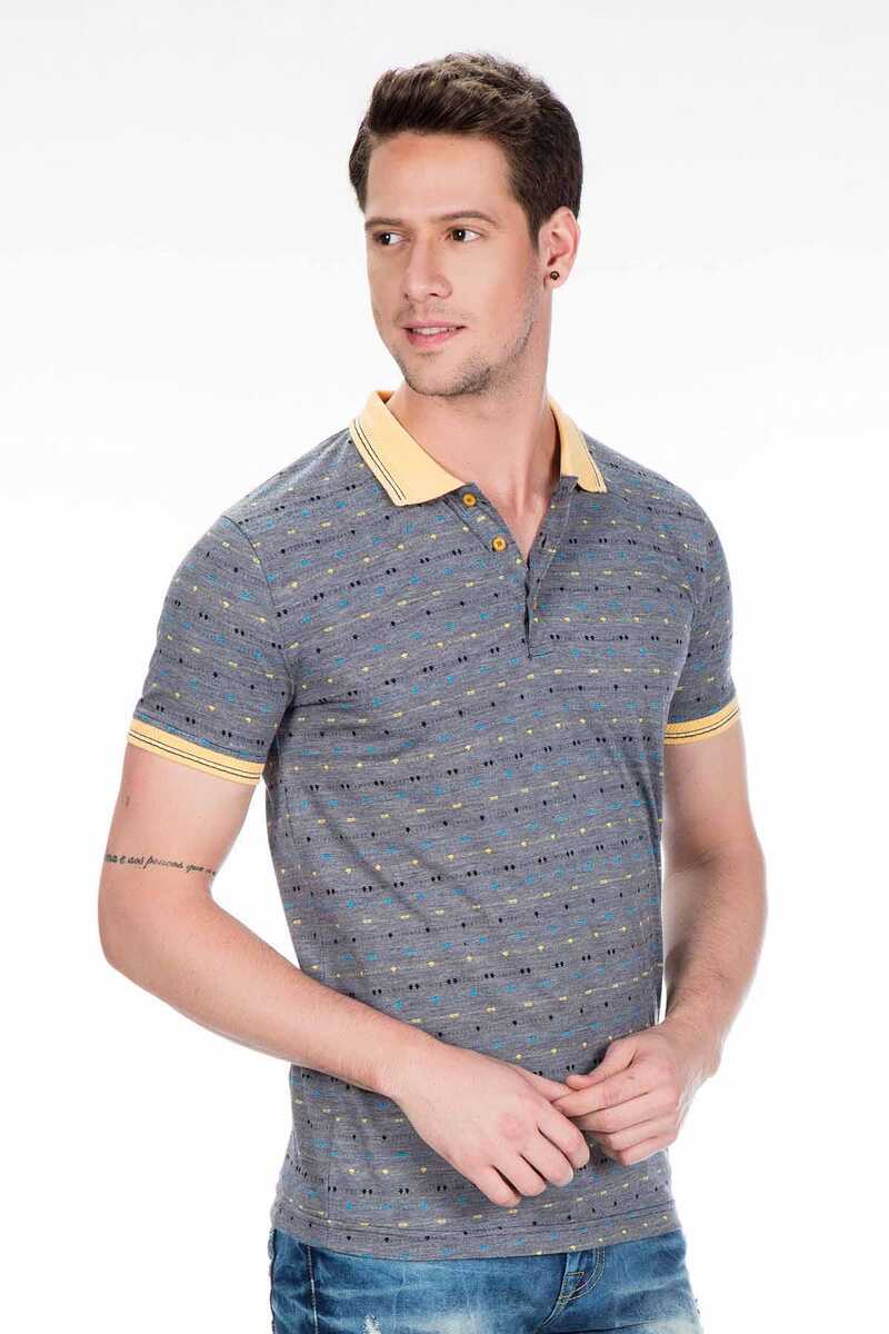 CT440 Polo -shirt voor heren met decoratieve naden