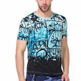 CT456 T-shirt pour homme avec imprimé décontracté partout