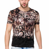 CT456 T-shirt pour homme avec imprimé décontracté partout