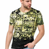 CT456 T-shirt pour homme avec imprimé décontracté partout