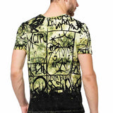 CT456 T-shirt pour homme avec imprimé décontracté partout