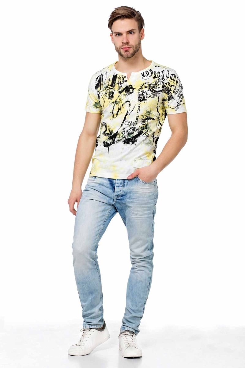 Camiseta para hombres CT457 con estampados de diseño frescos