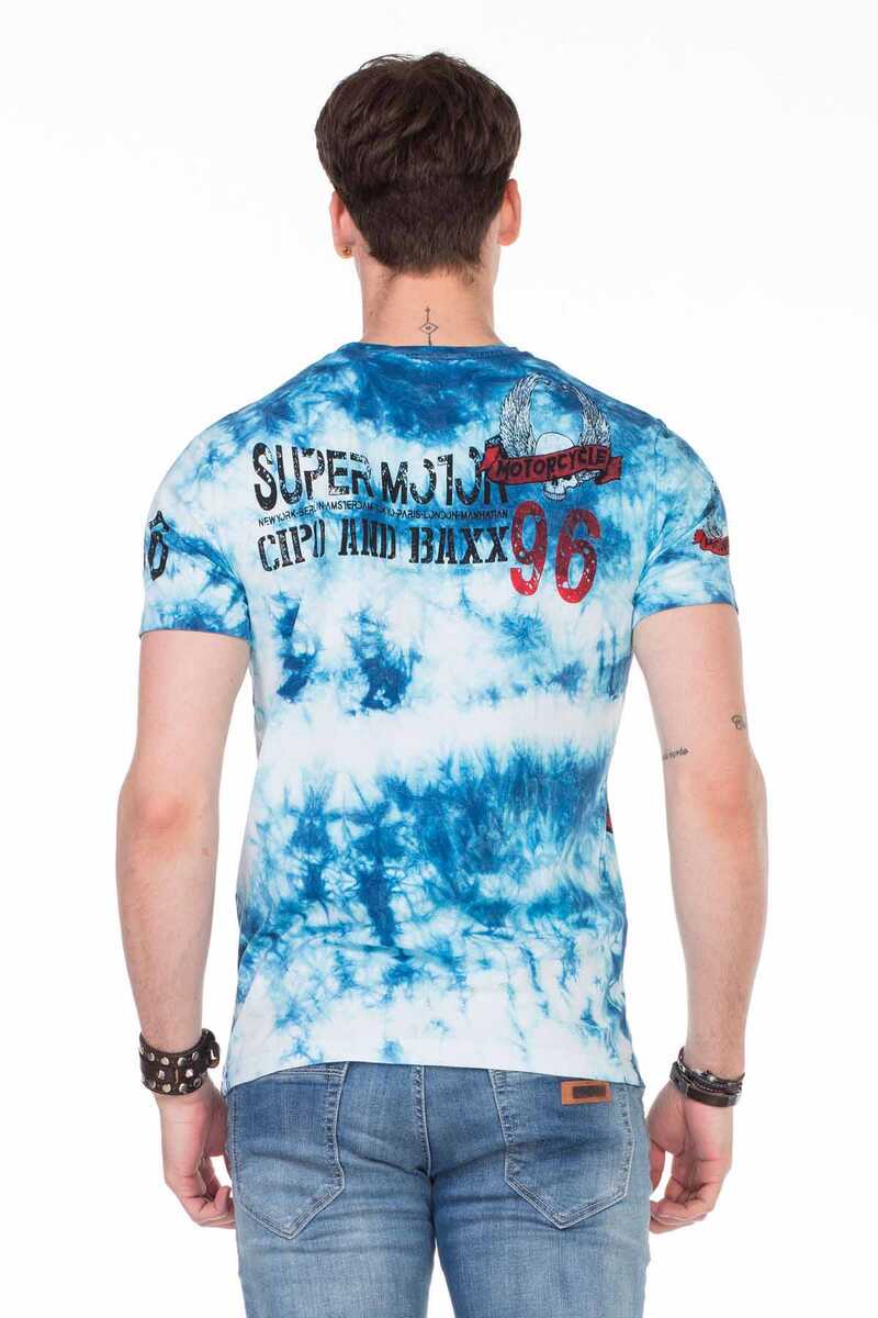 Camiseta de hombres CT458 con estampados de motocicleta frescos