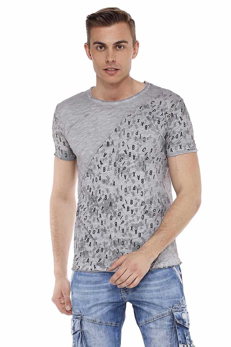 CT469 Herren T-Shirt im asymmetrischen Look